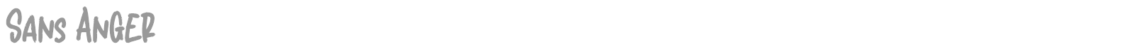 Sans Anger font preview